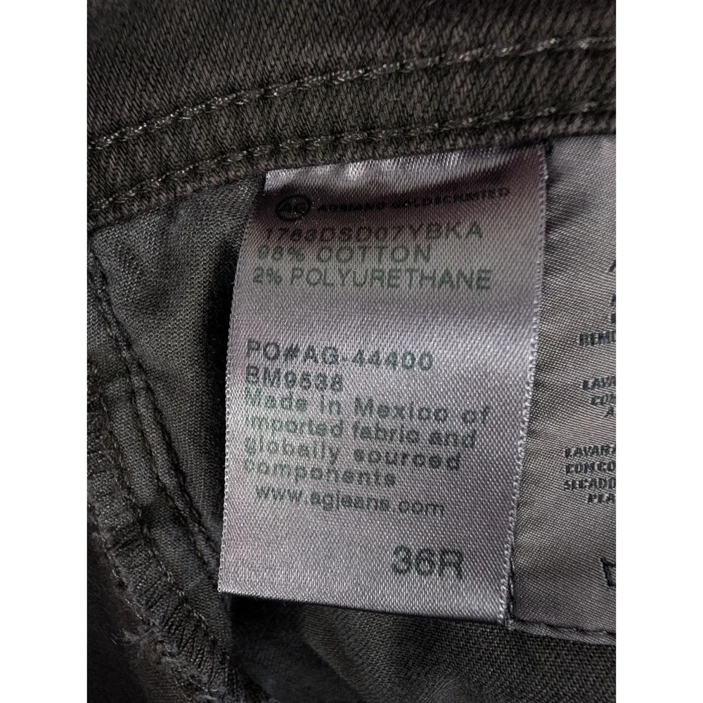 AG Adriano Goldschmied The Tellis Jeans Mens 36R Brown Modern Slim Fit Denim